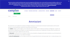 Desktop Screenshot of ammissioni.camplus.it